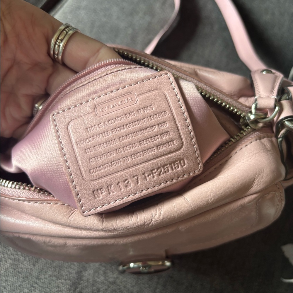 Coach Pink Leather Crossbody Bag - Picture 9 of 9